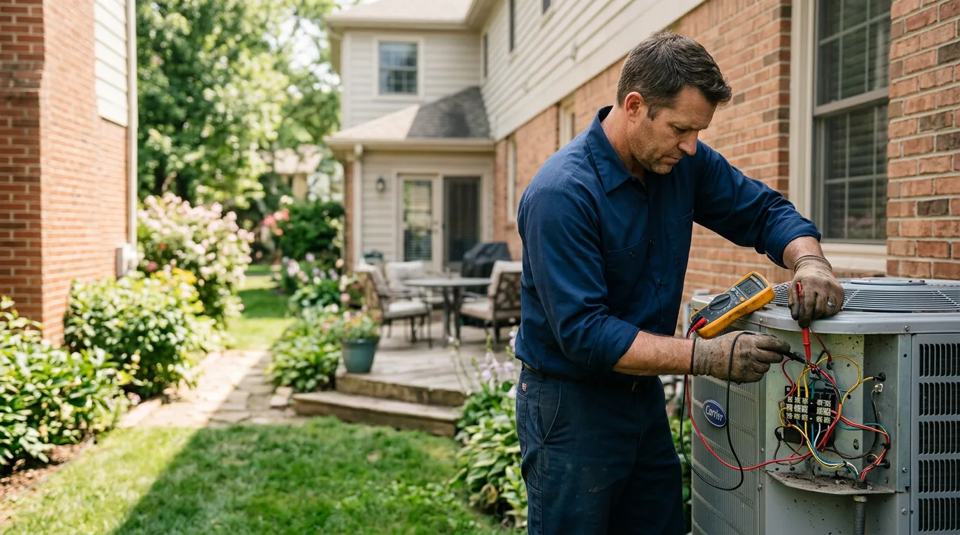 HVAC technician working near Louisville, KY